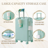 20" / 24" / 28" 3 Pieces / Set Spinner Wheel Luggage, Carry On Suitcase, With Cup Holder & USB Port & Phone Holder