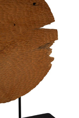 Teak Sculpture Set (Set of 2) - Dark Brown