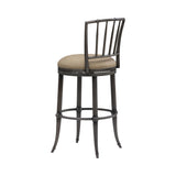 Vince - Commercial Grade Steel Frame Faux Leather Upholstered Swivel Bar Height Barstool