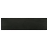 Riddell 4-Door Matte Black Wood Reeding Accent Cabinet