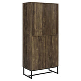 Carolyn 2-Door Accent Cabinet in Rustic Oak Finish