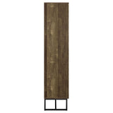 Carolyn 2-Door Accent Cabinet in Rustic Oak Finish