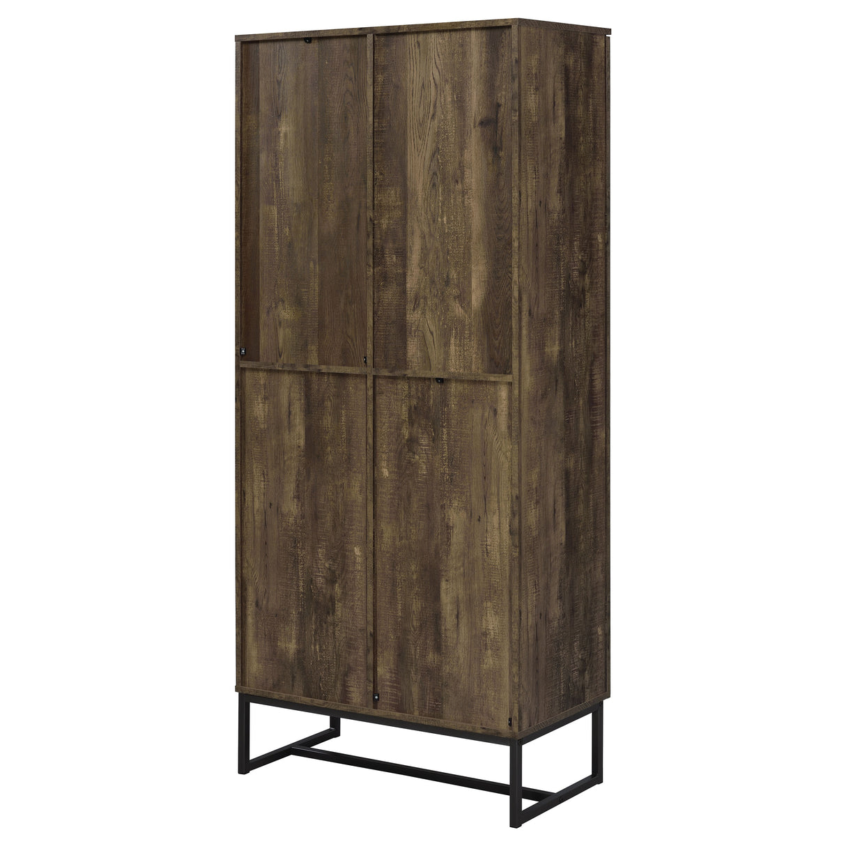 Carolyn 2-Door Accent Cabinet in Rustic Oak Finish