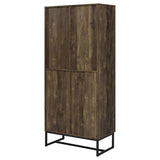 Carolyn 2-Door Accent Cabinet in Rustic Oak Finish