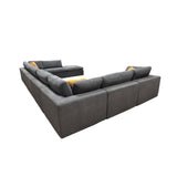 Custom Configuration Modular Sectional & Toss Pillows
