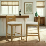 Ren - 30" Bar Height Rubberwood Barstool
