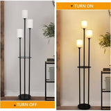 Modern Shelf Floor Lamp with 3 Lights