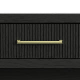 Ridgemont - Sofa Table With Bottom Shelf - Black With Grain
