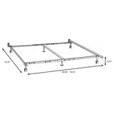 Kerns Metal Bed Frame in Black - Queen, King, Cal King