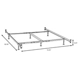 Esme California King Bed Frame in Black Metal
