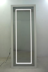 Nordio 72" LED Full Length Floor Mirror, White