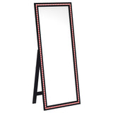 Windrose 28x67 LED Standing Floor Mirror in Black