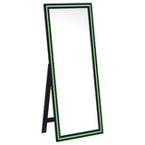 Windrose 28x67 LED Standing Floor Mirror in Black