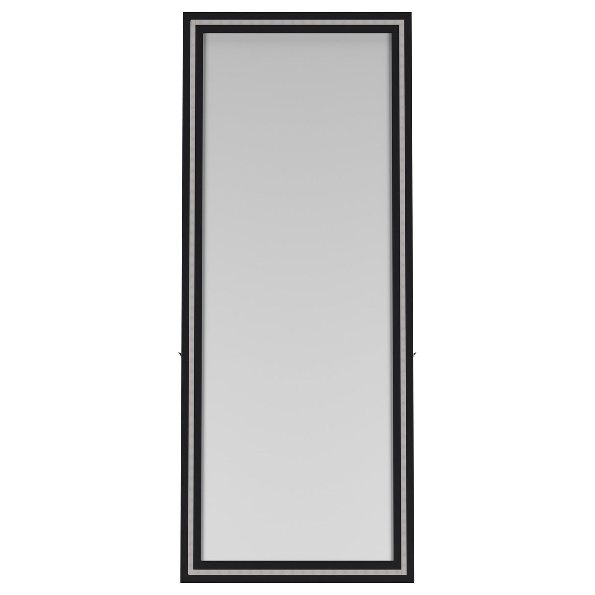 Windrose 28x67 LED Standing Floor Mirror in Black