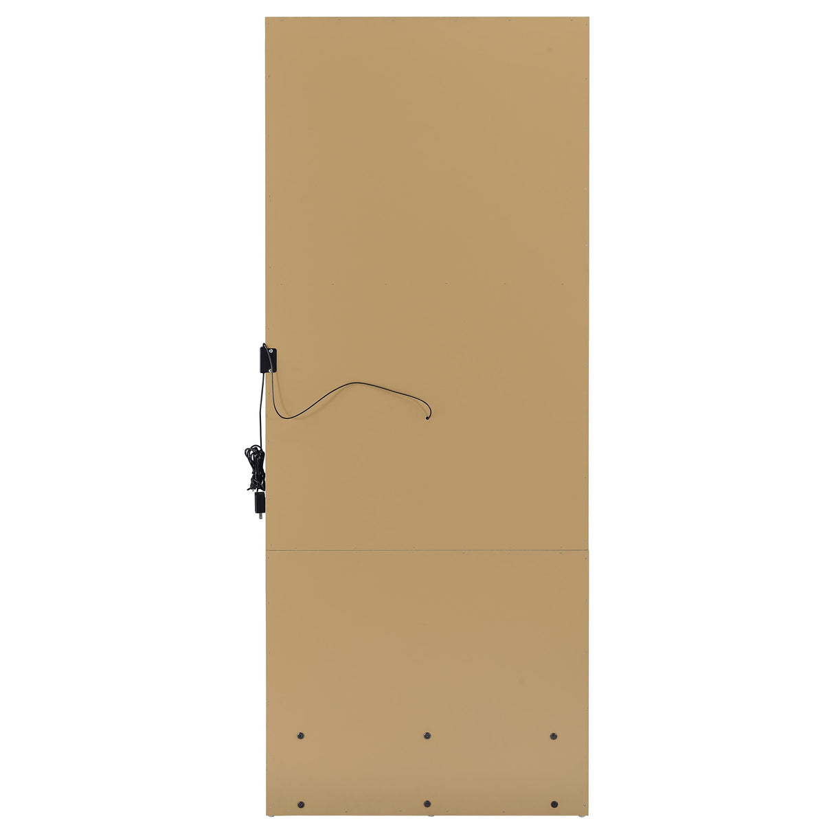 Spector Lighted Full-Length Floor Mirror with Drawer, Mango