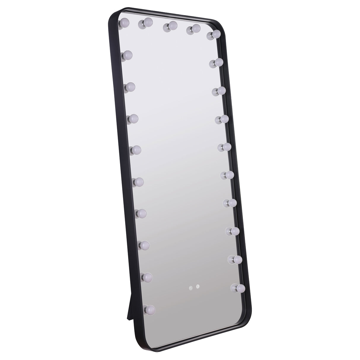 Canton 32x71 LED Standing Mirror with Bluetooth Speaker, Black