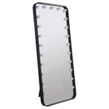 Canton 32x71 LED Standing Mirror with Bluetooth Speaker, Black