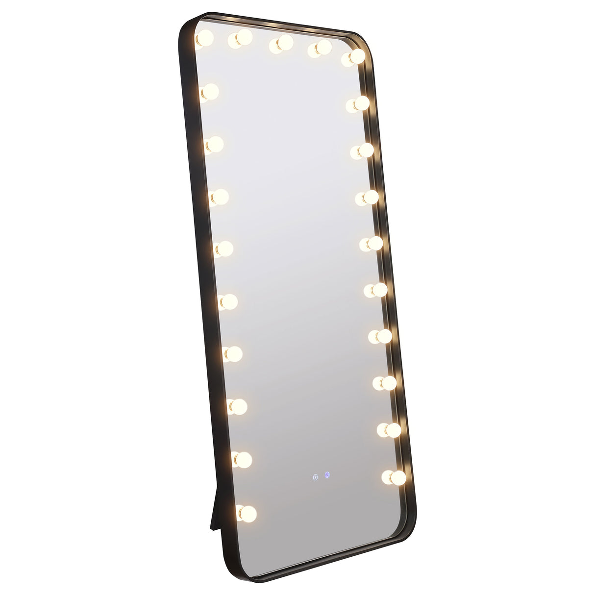 Canton 32x71 LED Standing Mirror with Bluetooth Speaker, Black