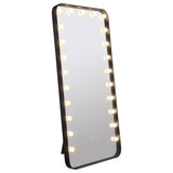 Canton 32x71 LED Standing Mirror with Bluetooth Speaker, Black