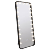 Canton 32x71 LED Standing Mirror with Bluetooth Speaker, Black