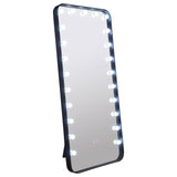 Canton 32x71 LED Standing Mirror with Bluetooth Speaker, Black