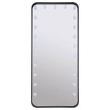 Canton 32x71 LED Standing Mirror with Bluetooth Speaker, Black