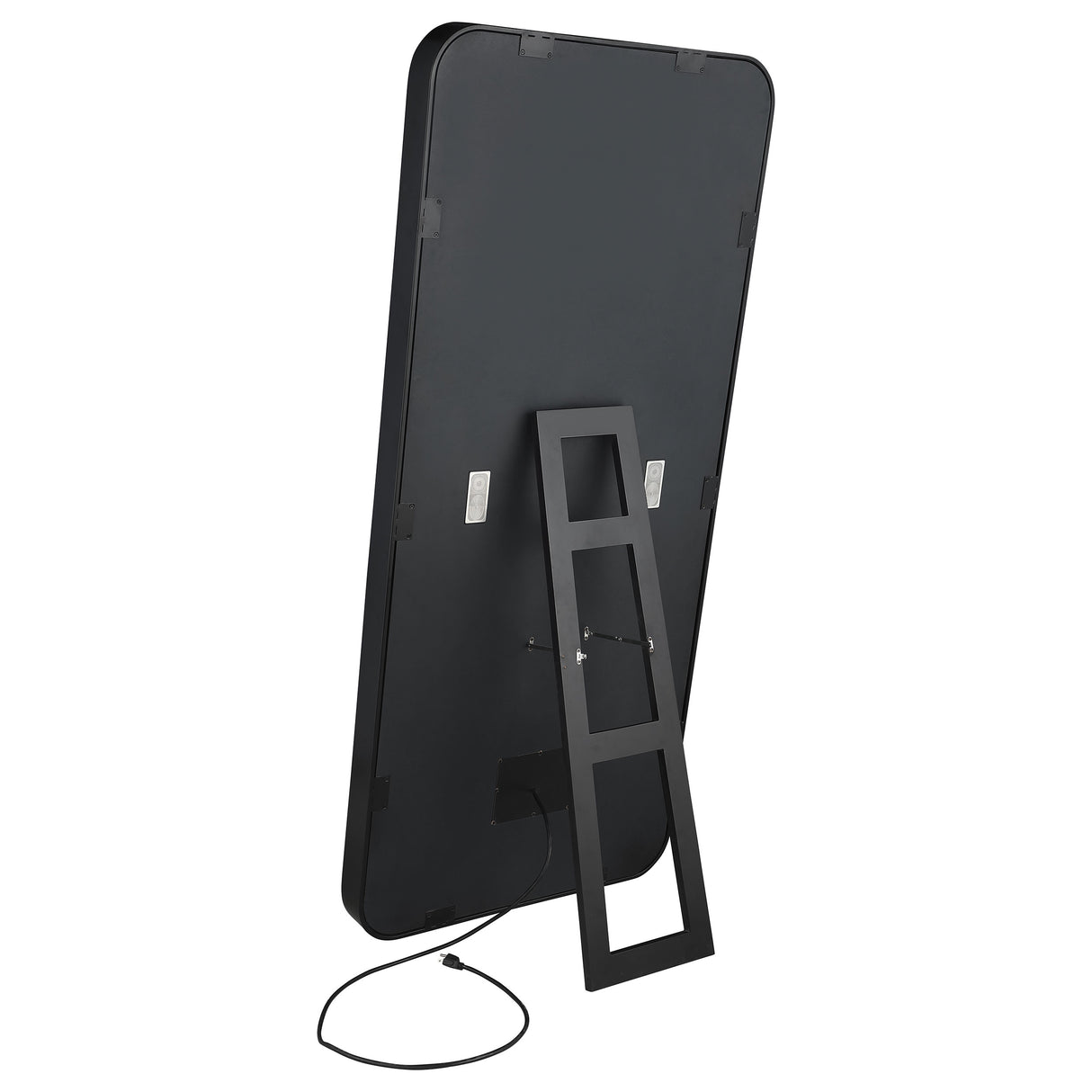 Canton 32x71 LED Standing Mirror with Bluetooth Speaker, Black