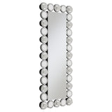 Aghes 24x62 LED Wall Mirror with Silver Mirror Frame