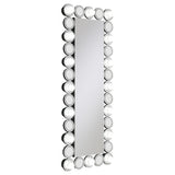 Aghes 24x62 LED Wall Mirror with Silver Mirror Frame