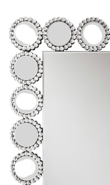 Aghes 24x62 LED Wall Mirror with Silver Mirror Frame