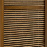 Browning 4-Panel Bamboo Room Divider Folding Screen, Walnut