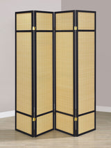 Pearce 4-Panel Bamboo Folding Room Divider - Natural
