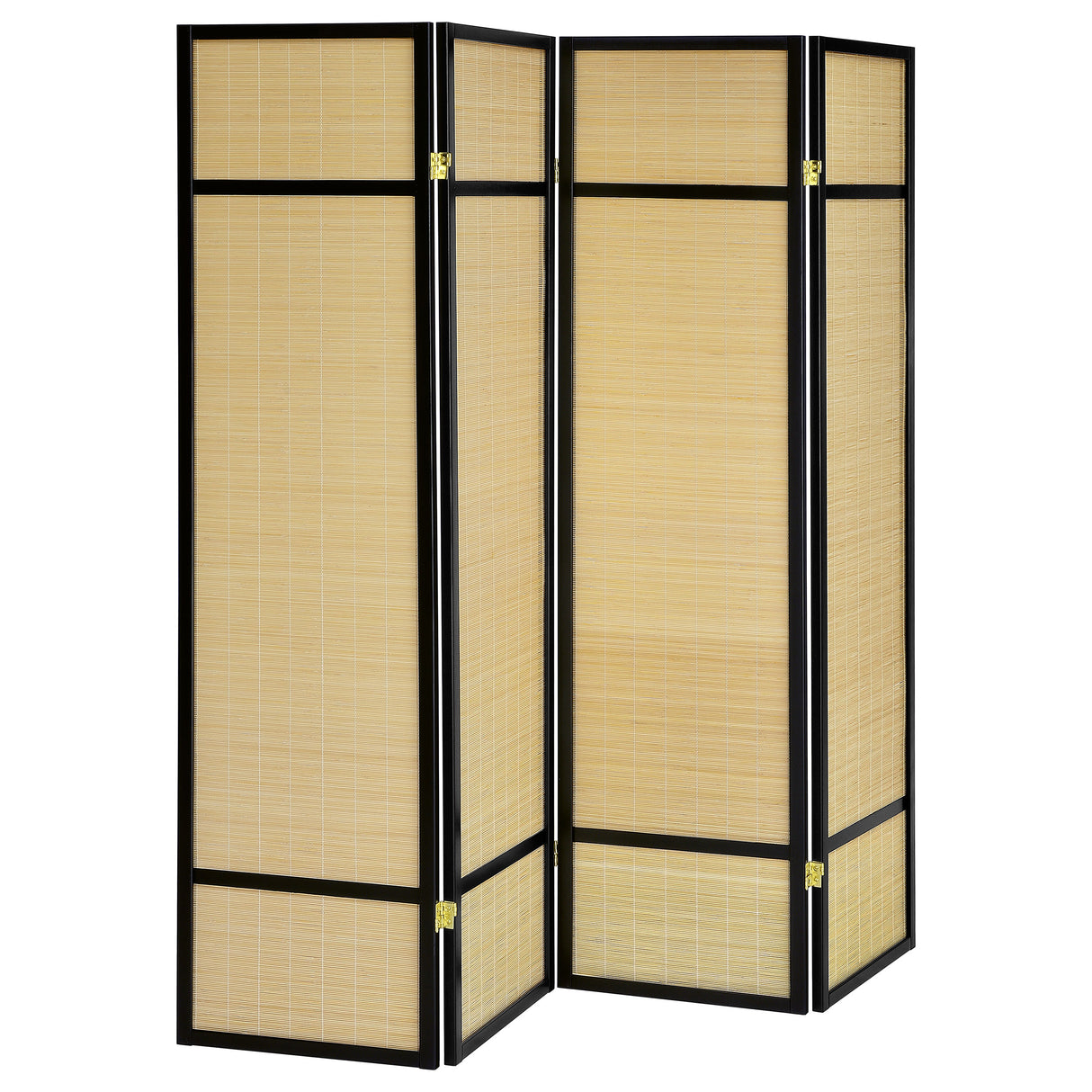 Pearce 4-Panel Bamboo Folding Room Divider - Natural