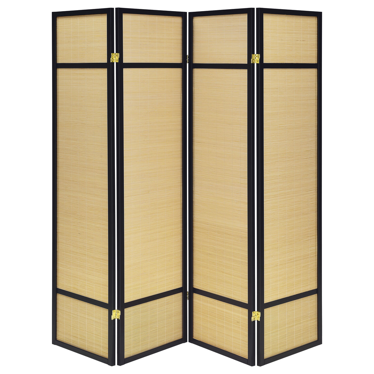 Pearce 4-Panel Bamboo Folding Room Divider - Natural