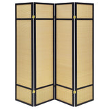 Pearce 4-Panel Bamboo Folding Room Divider - Natural