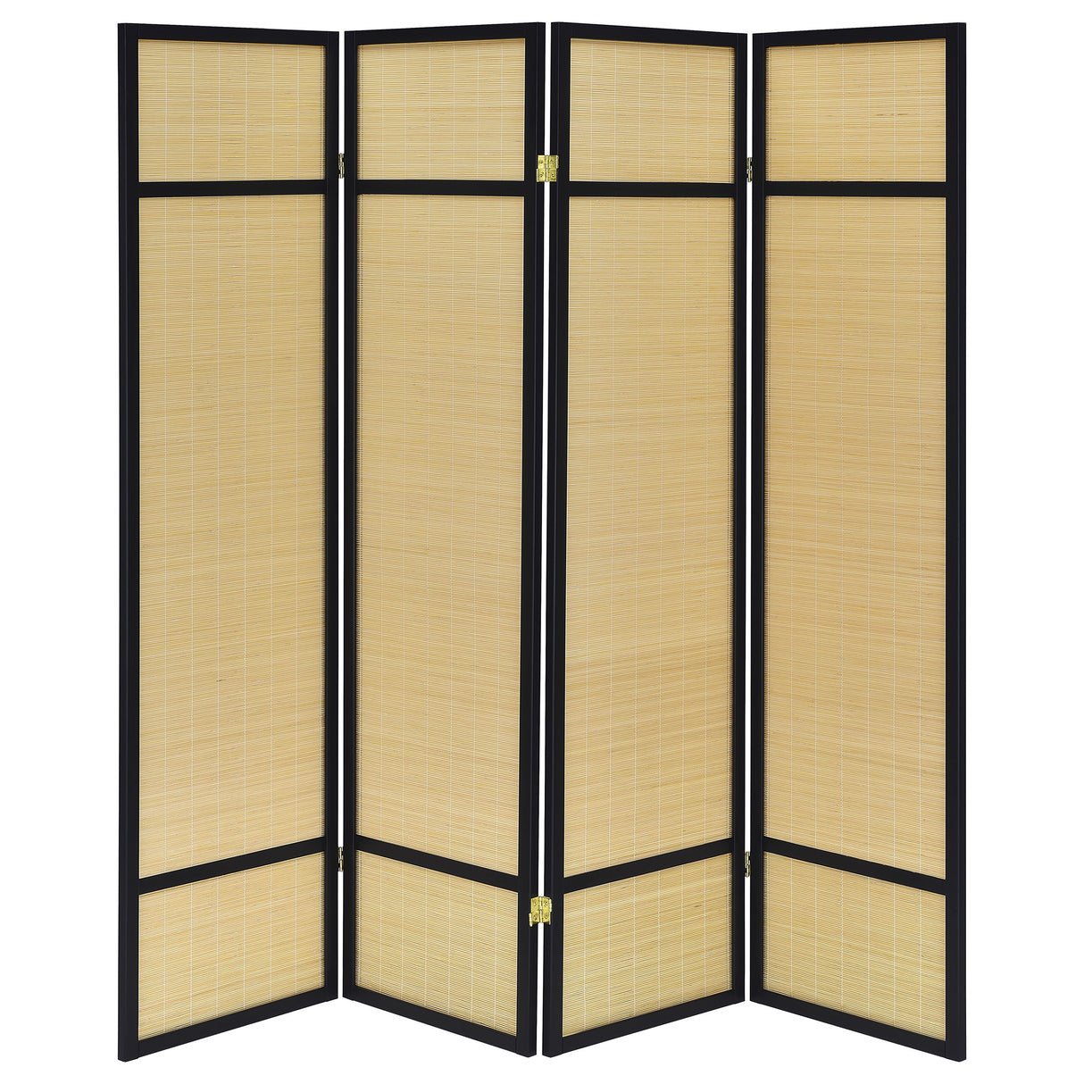 Pearce 4-Panel Bamboo Folding Room Divider - Natural