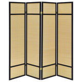 Pearce 4-Panel Bamboo Folding Room Divider - Natural