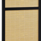 Pearce 4-Panel Bamboo Folding Room Divider - Natural