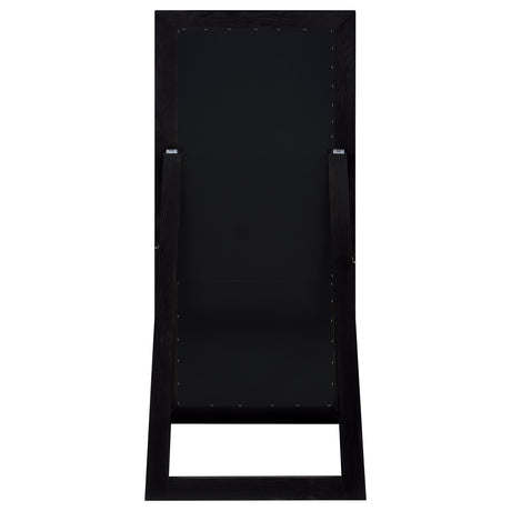 Cadence Black Oak Tempered Glass Full Length Standing Mirror