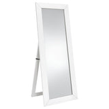 Cadence Full Length Floor Mirror, White High Gloss