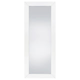 Cadence Full Length Floor Mirror, White High Gloss
