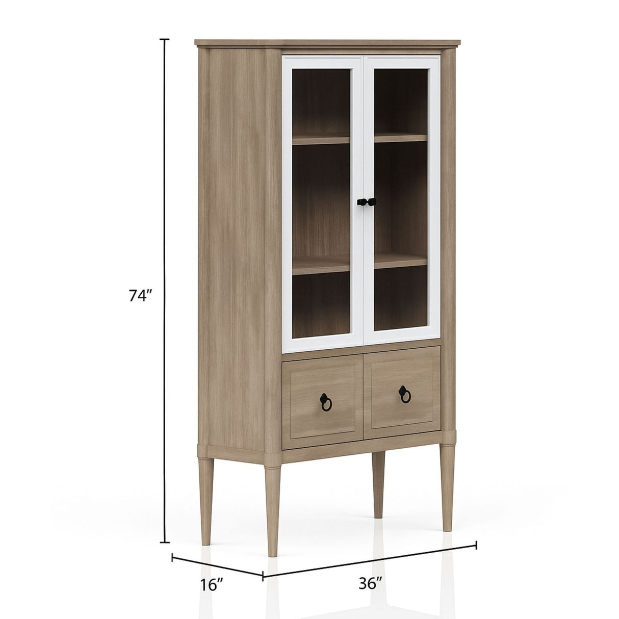 Display Bookcase Colored - Sand - Standard Bookcases - Alpine Outlets