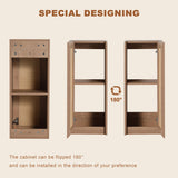 Bathroom Vanity With Art Sink And Side Cabinet, Float Mounting Design