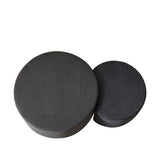 Modern Upholstered Round Coffee Table For Living Room (Set of 2)