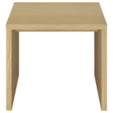 Parker - Accent Side End Table - Light Oak