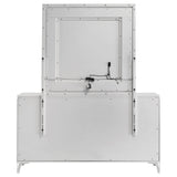 Buckley - 6 Drawer Dresser With Mirror - Gloss White