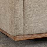 Square Upholstered Swivel Accent Chair