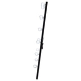 Zayan 32x71 Floor Mirror with LED Lighting, Black High Gloss