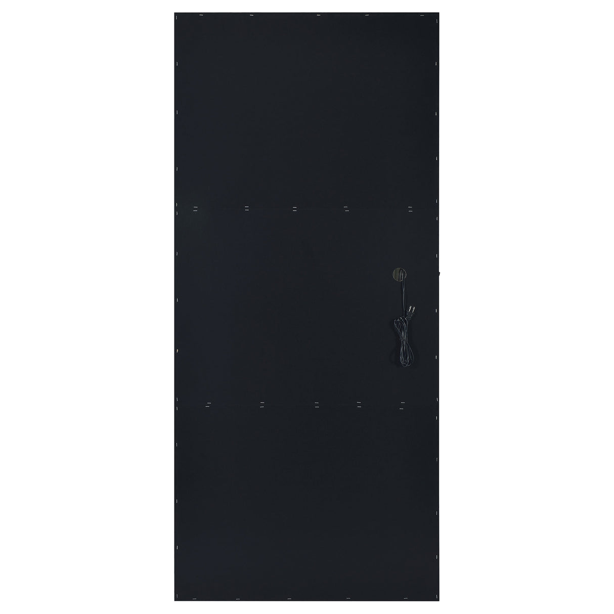 Zayan 32x71 Floor Mirror with LED Lighting, Black High Gloss