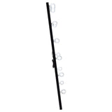 Zayan 32x71 Floor Mirror with LED Lighting, Black High Gloss